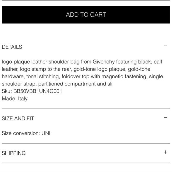 Givenchy 4G Medium Black Leather Crossbody Bag Women's Luxury - Picture 8 of 8